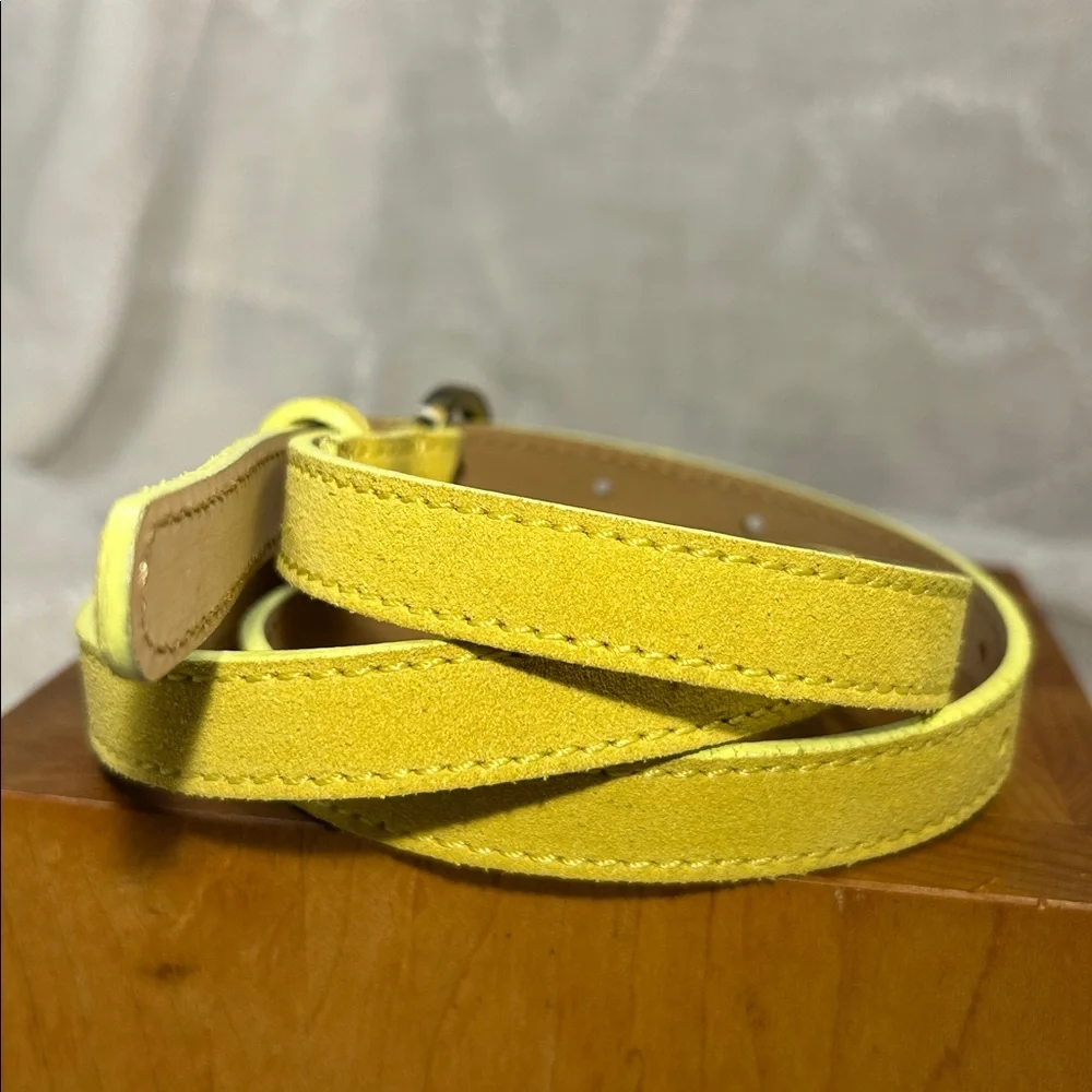 Garnet Hill leather made in Italy skinny belt